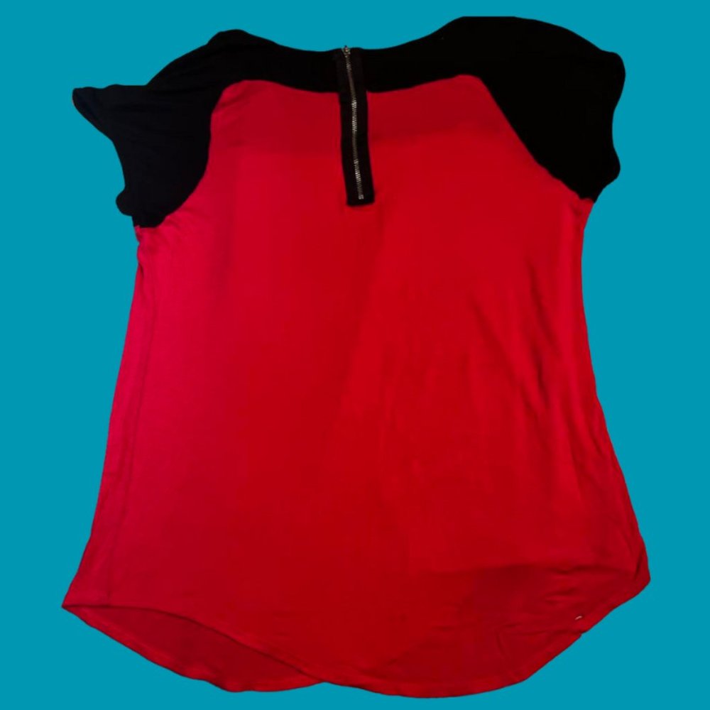 JK LA California Women's, Loose Blouse, Pink and Black, Medium